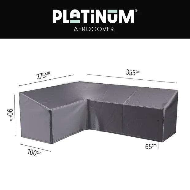 Platinum AeroCover Loungesethoes 8028 hoekset links 355x275x100xH65/90