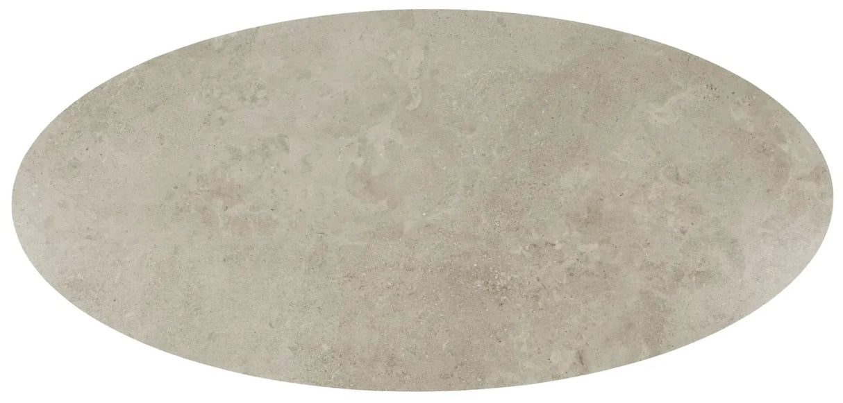 Taste 4SO Salute ovale salontafel terre met keramisch tafelblad 120 x 65 cm (H 30)