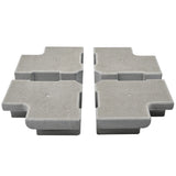Glatz Sombrano S+ 350x350cm antraciet frame, zwart doek incl 180kg voet/afdekplaat en wielen