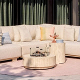 Happy Cocooning Estate cocoon table round 76cm Travertine