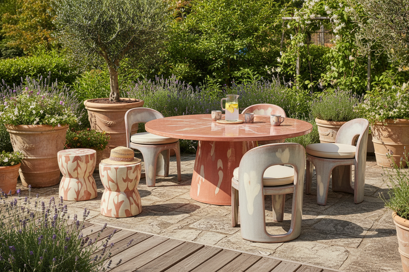 keramiek tuinmeubel