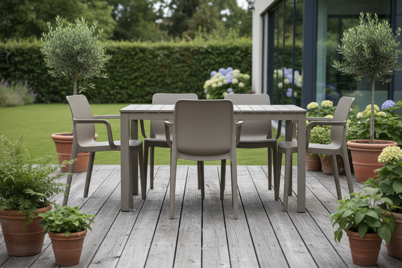 kunststof tuinstoelen set