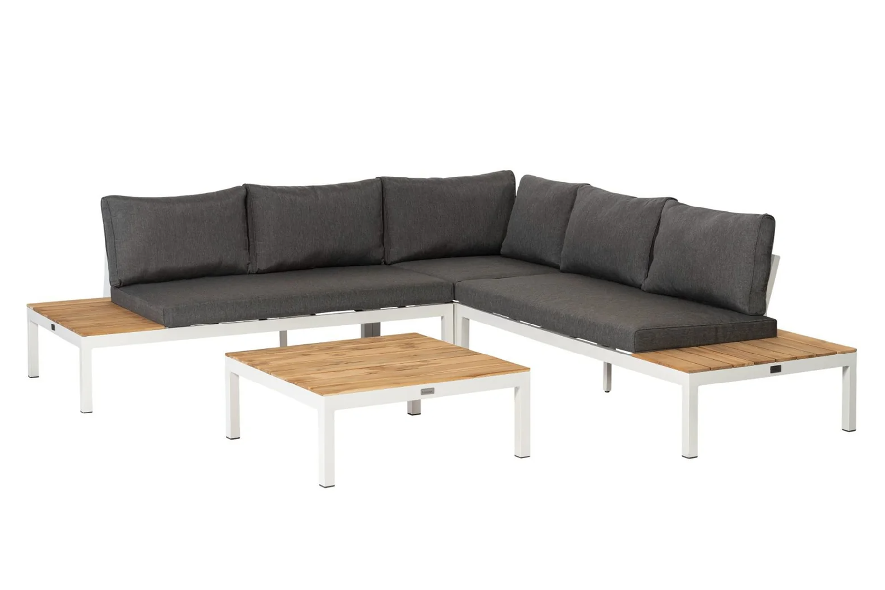 Exotan La Vida loungeset teak antraciet frame inclusief kussens