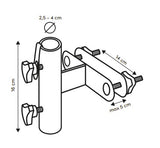 Platinum Vertical railing, Ø38mm antraciet