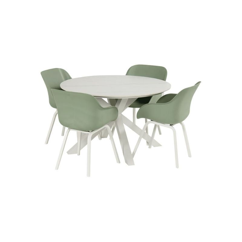 Hartman Xander tafel wit 120cm keramiek