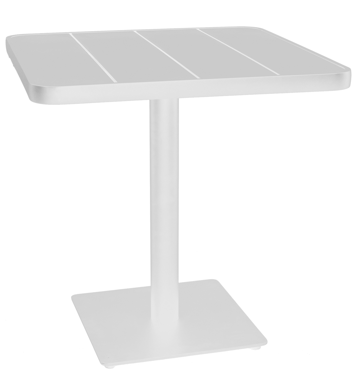 Soho emma square tafel alu wit