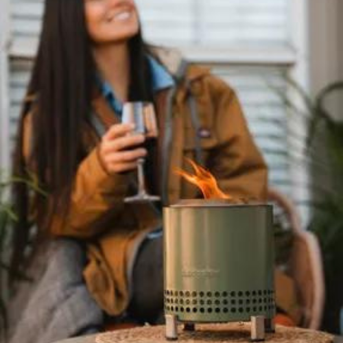 Solo Stove Mesa XL tafelvuurkorf uit rvs Deepolive ø 17.7cm