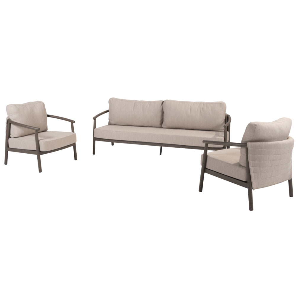 Taste 4SO Barolo loungeset: 3-zits bank + 2x lounge stoel