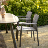 Taste 4SO Manolo eettafel terre met printed keramiek top 180 x 95 cm