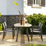 Taste 4SO Manolo eettafel terre met printed keramiek top 180 x 95 cm