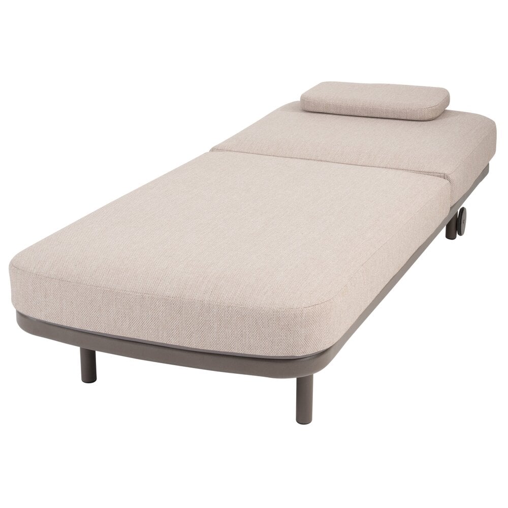 Taste 4SO Milano ligbed terre incl. kussen en hoofdsteun