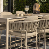 Taste 4SO Soho high dining tafel latte met keramisch tafelblad 220 x 75 cm (H 95)