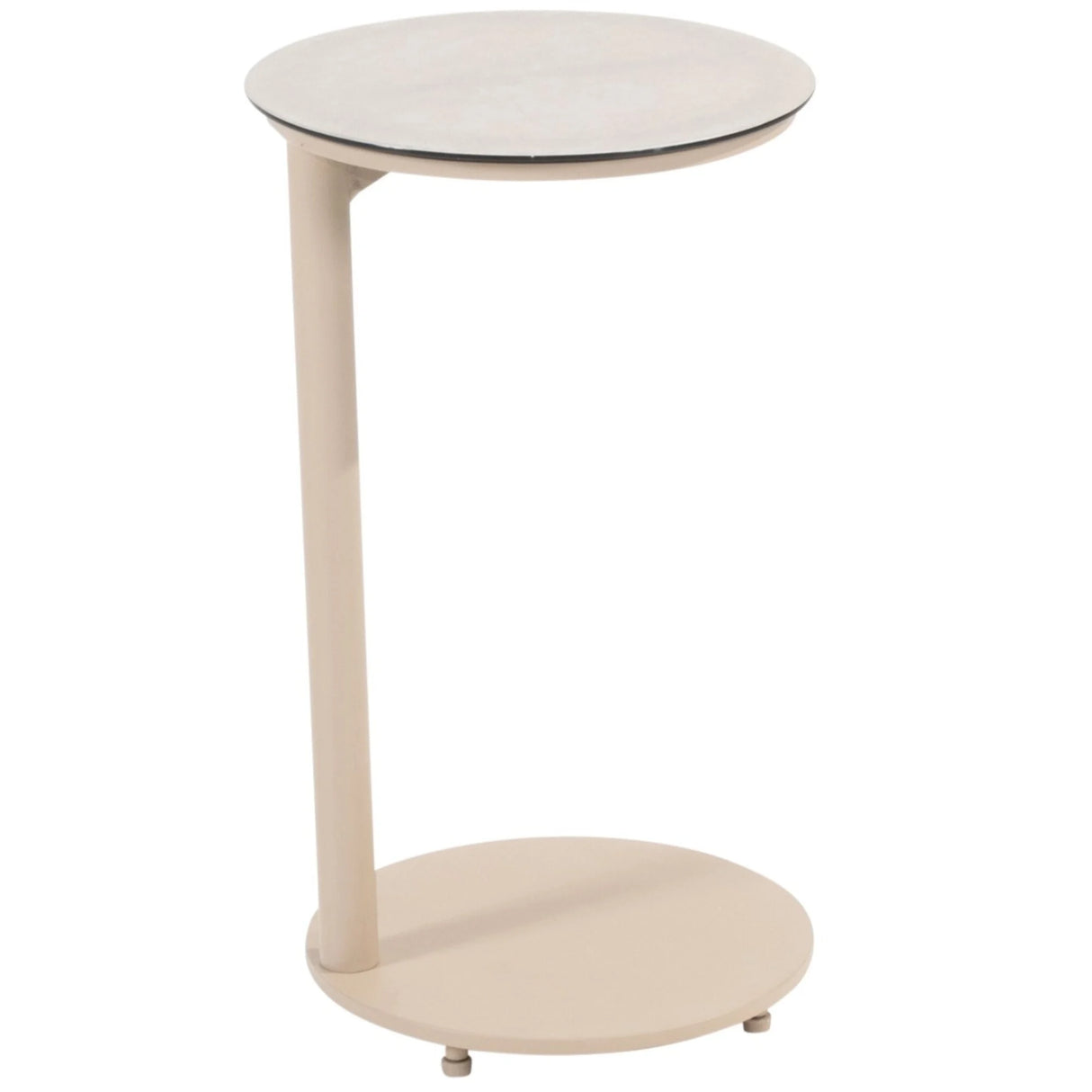 Taste 4SO Vic bijzettafel latte met printed keramiek top 30 cm Ø (H 50)