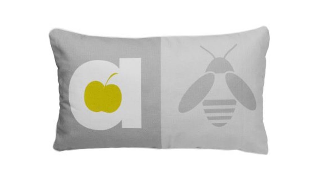 Applebee small pillow 55x30 cm grijs