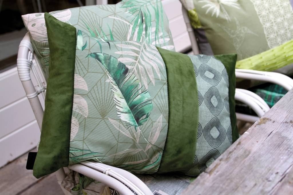 Madison Pillow cushion 60x40 Velvet match green