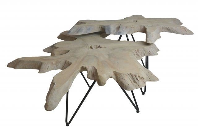 Sumatra coffee table, set of 2