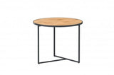 4SO Strada sidetable Natural teak round 55cm