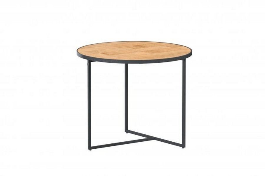 4SO Strada sidetable Natural teak round 55cm