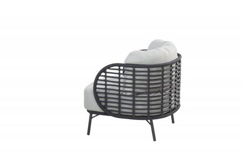 4 Seasons Outdoor Fabrice living chair Anthracite with 2 cushions