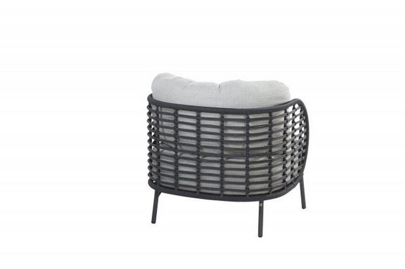 4 Seasons Outdoor Fabrice living chair Anthracite with 2 cushions