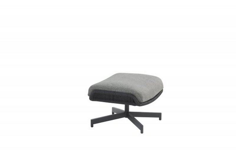 4 Seasons Outdoor Primavera footstool Anthracite with cushion