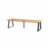 Taste by 4So Basso teak tafel 300x100cm met antraciet onderstel