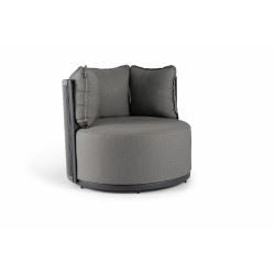 Tierra Outdoor Emerson half ronde lounge stoel