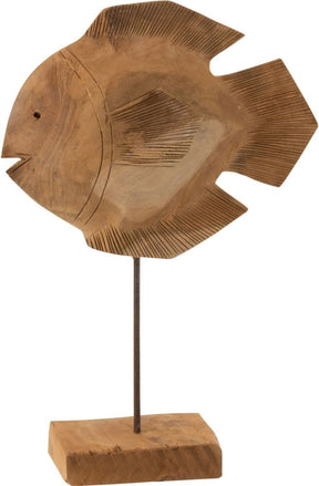 Lifestyle VIS OP VOET TEAK NATUREL L (23x8x50cm)