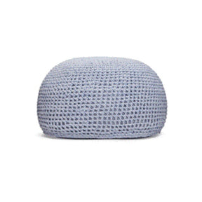 Suns Arezzo ronde poef 70x70 soft blue mix pet fab